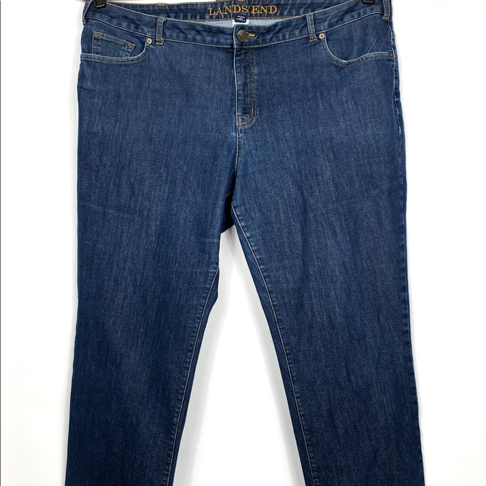 Lands End Women's Plus Size 24W Mid Rise Jeans